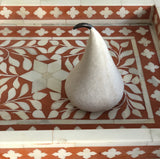 Marble Pear : White