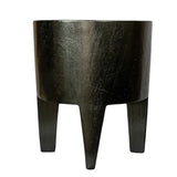 Kiva Timber Sculptural Stool or Side Table : Black