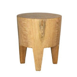 Kiva Timber Sculptural Stool or Side Table : Natural