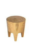 Kiva Timber Sculptural Stool or Side Table : Natural