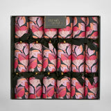 Decorative crackers with floral pattern in a box, featuring the brand 'Vixen's Velvet'.