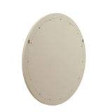 Bone Inlay Round Mirror : Natural & White