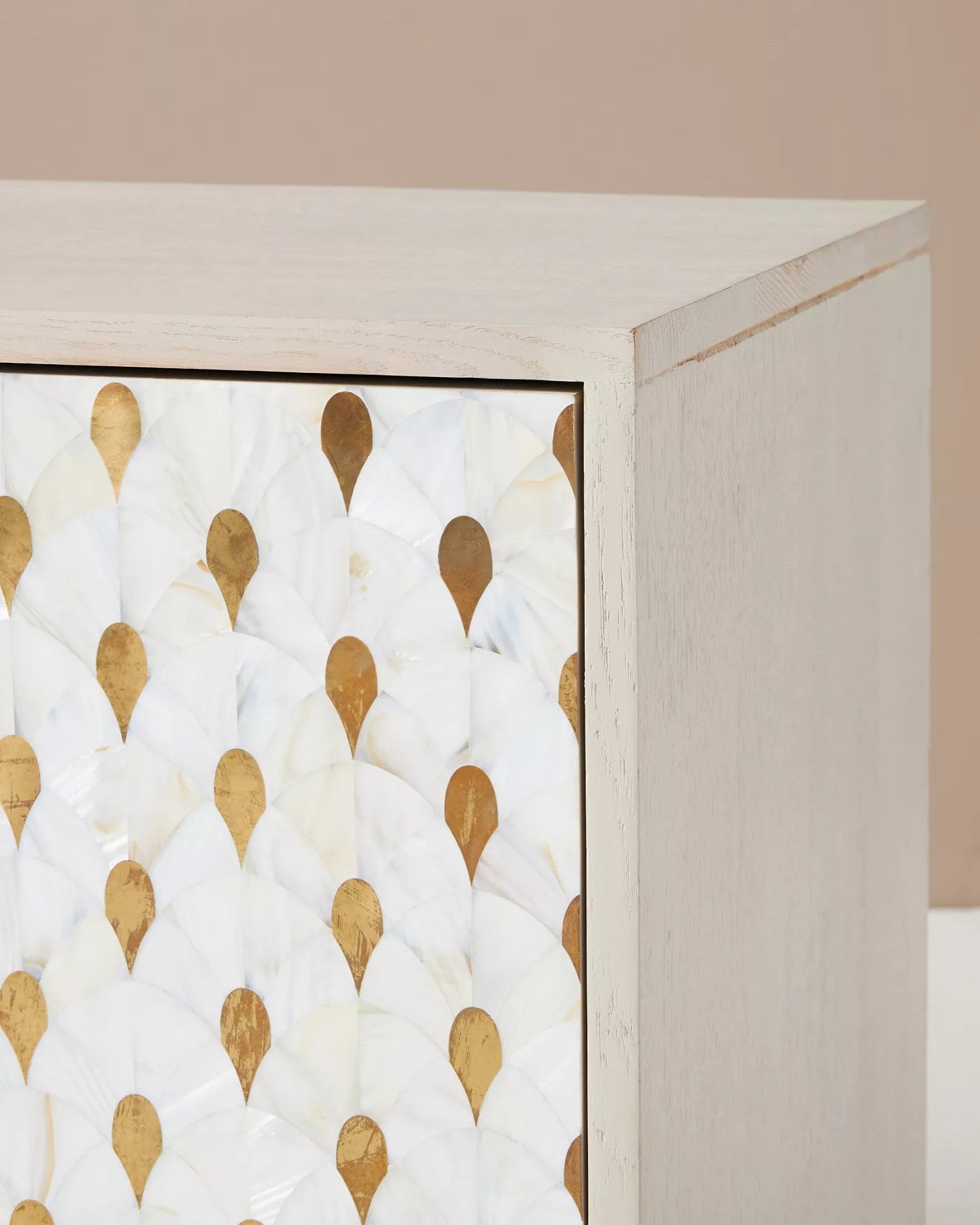 Sideboard with Mother of Pearl & Brass Foil Inlay Doors