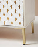 Sideboard with Mother of Pearl & Brass Foil Inlay Doors