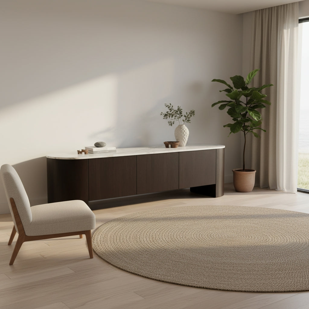 Marble Lowboy : Expresso