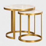 Haven Nesting Tables : Marble