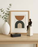 Marble Bookend/Sculptural Decor : Sitting Man in Bronze