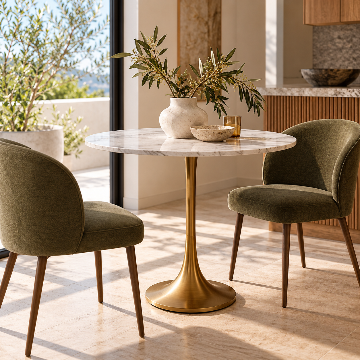 Solenne Dining Table : Marble