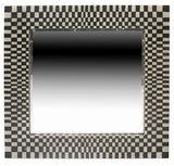Handpainted Checkered Square Mirror