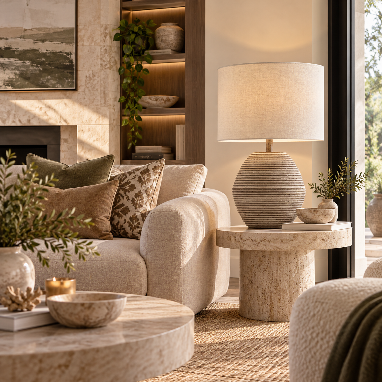 Ivory Orbit Lamp
