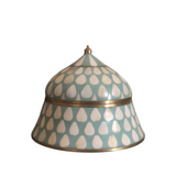 Bone & Brass Moghul Box : Varsha : Turquoise