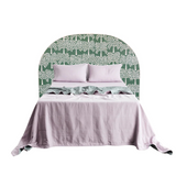 Mood Board with Bone Inlay Bedhead in Green