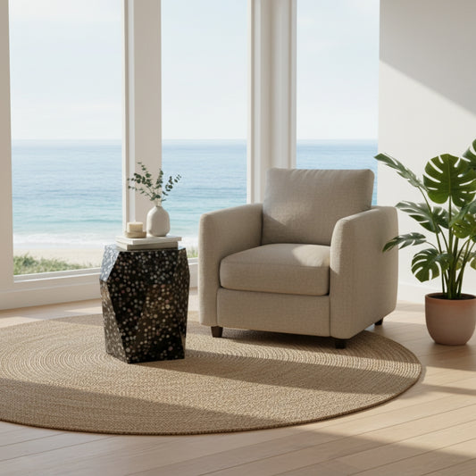 Mother of Pearl Inlay Side Table : Celest