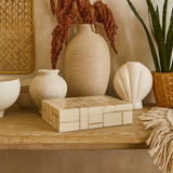Horn Inlay Rectangular Box : Abstract : Natural