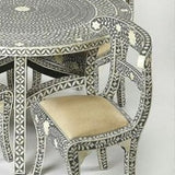 Bone Inlay Dining Chair : Floral