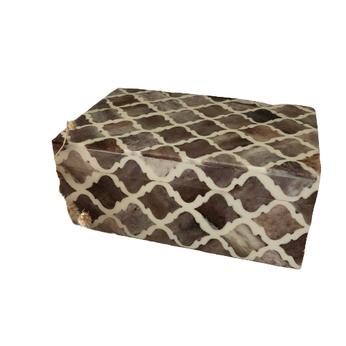 Bone Inlay Mid Size Box : Moroccan : Brown