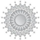 Champagne Peacock Mirror