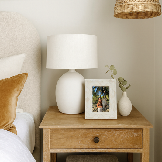 Elegance Bone Inlay Picture Frame : Diamond : Natural