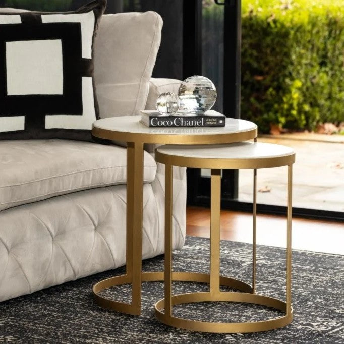 Haven Nesting Tables : Marble