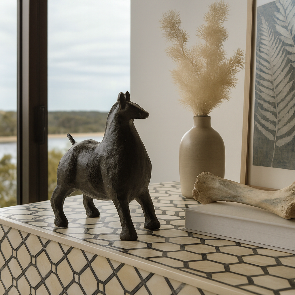 Hand-Made Indian Antique Bronze Sculpture : Pony