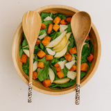 Wood & Bone Salad Spoon Set