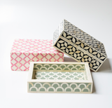 Bone Inlay Small Gift Box : Moroccan : Pink