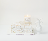Mother of Pearl Small Gift Box : Floral : White