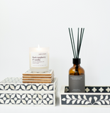 Bone Inlay Mini Tray : Floral : Black