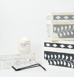 Mother of Pearl Small Gift Box : Floral : White