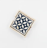 Bone Inlay Coasters (4) : Starburst : Navy