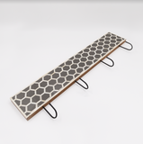 Bone Inlay Wall Hook : Abela : Grey