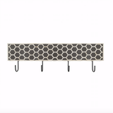 Bone Inlay Wall Hook : Abela : Grey