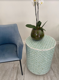 Mother of Pearl Inlay Side Table : Lady's Bedstraw : Jade Green