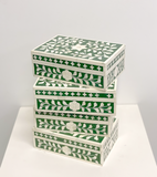 Bone Inlay Small Gift Box : Floral : Emerald Green