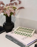 Bone Inlay Mini Tray : Scallop : Sage Green