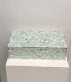 Mother of Pearl Inlay Large Box : Floral : Mint