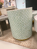 Mother of Pearl Inlay Side Table : Lady's Bedstraw : Jade Green