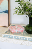 Mother of Pearl Small Gift Box : Floral : Pink