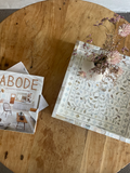 Mother of Pearl Floral Square Tray : White