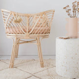 Bone Inlay Side Table : Starburst : White