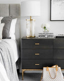 Bone Inlay Large Box : Floral : Black