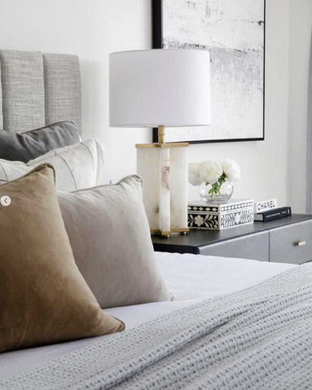 Bone Inlay Large Box : Floral : Black