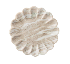 Marble Plate : Camellia : Beige