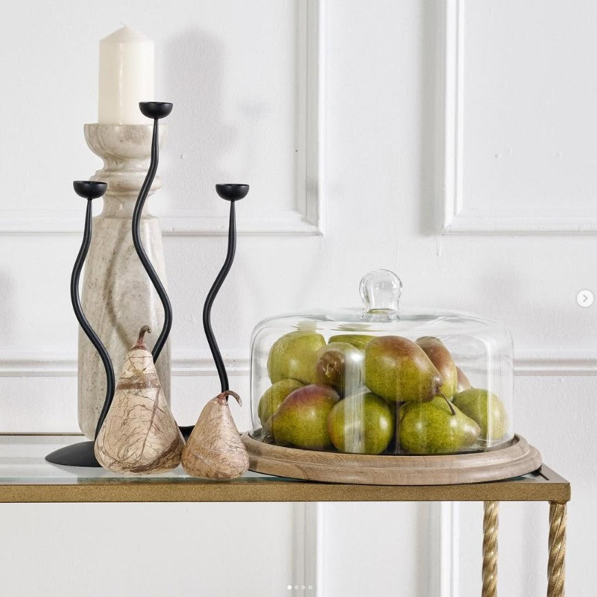 Marble Pear : Mocha (Set of 2)