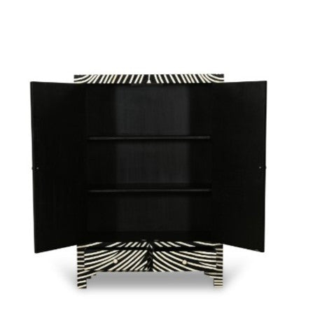 Bone Inlay Robe : Zebra