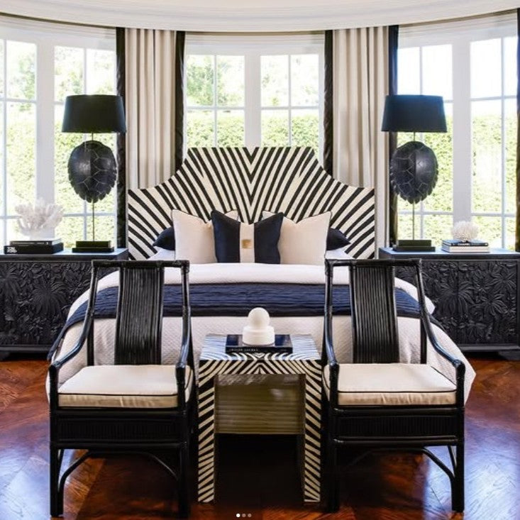 Bone Inlay Bedhead : Zebra