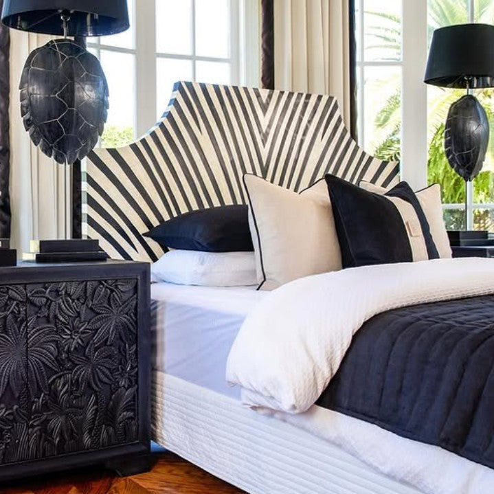Bone Inlay Bedhead : Zebra