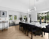 Marble Candlestick : Milana : Black
