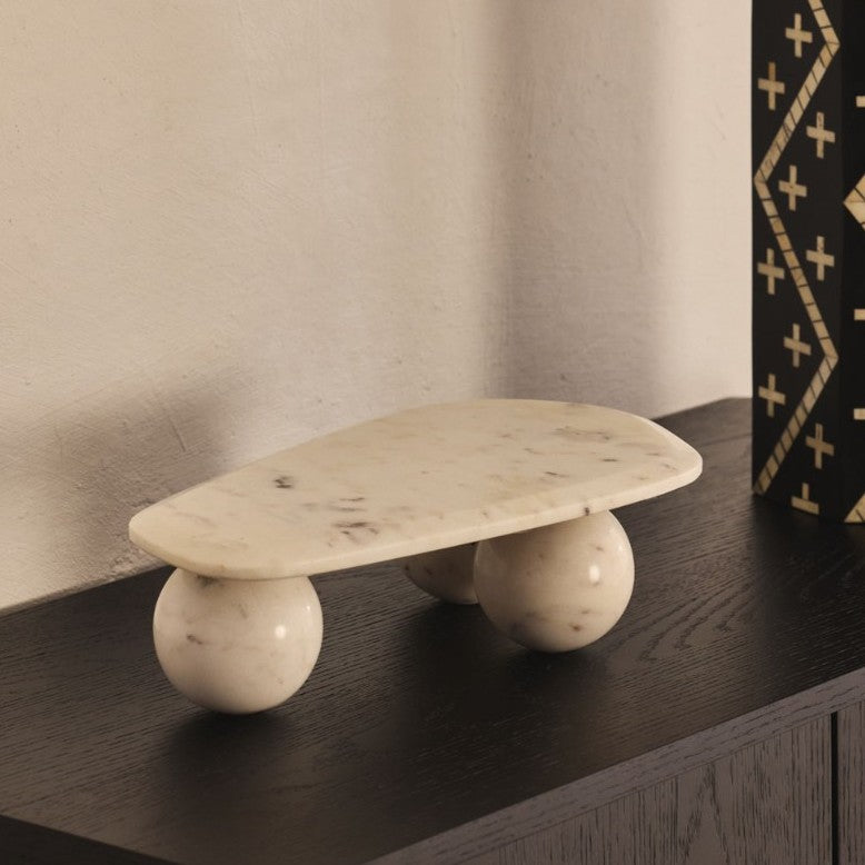 Marble Platter : White