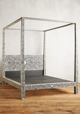Bone or Mother of Pearl Inlay Post Bed : Custom Details : Colour of Choice